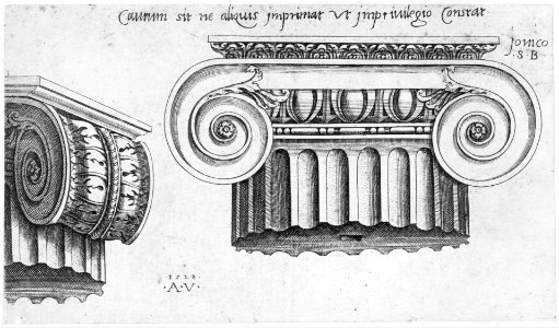 Speculum Romanae Magnificentiae- Ionic Capital MET MM81614
