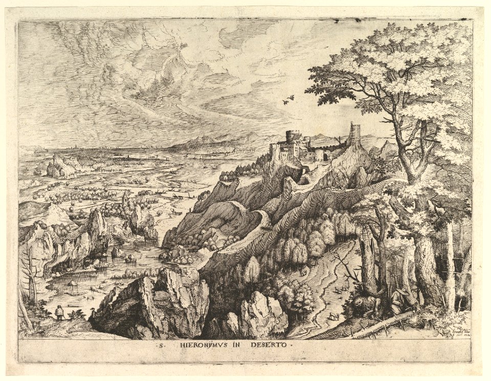 St. Jerome in the Wilderness (S. Hieronymus in Deserto) from The Large Landscapes MET DP826020