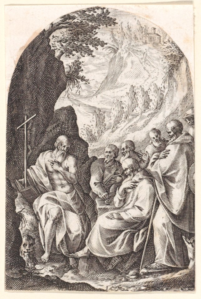 St. Jerome Instructing his Disciples Met DP888128