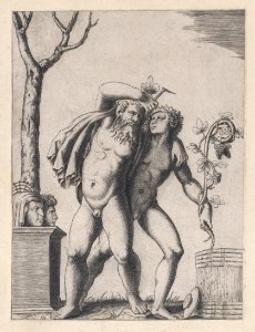 Speculum Romanae Magnificentiae- Young and Old Bacchant MET DP870238