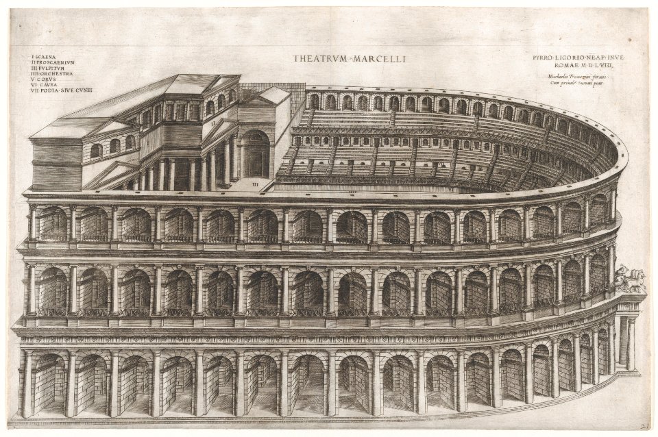 Speculum Romanae Magnificentiae- Theater of Marcellus MET DP870458