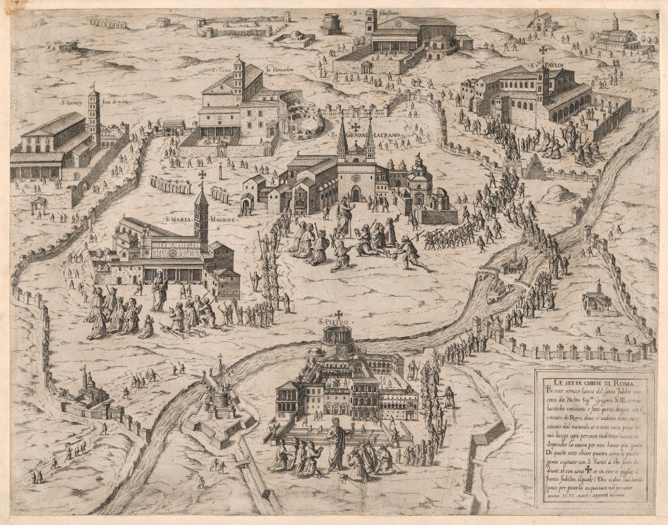 Speculum Romanae Magnificentiae- The Seven Churches of Rome (Le Sette Chiese di Roma) MET DP870385