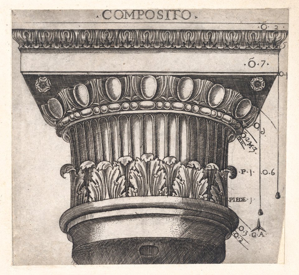 Speculum Romanae Magnificentiae- Ionic capital MET DP870170