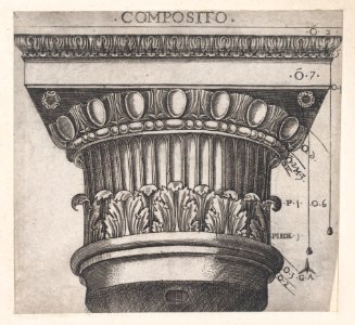 Speculum Romanae Magnificentiae- Ionic capital MET DP870170
