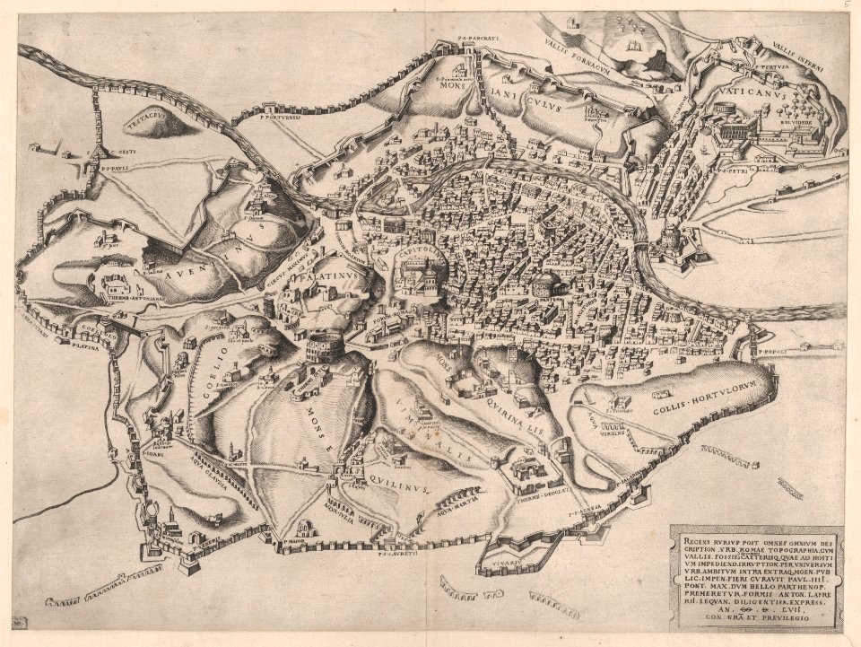 Speculum Romanae Magnificentiae- View of Rome from the East MET DP870373