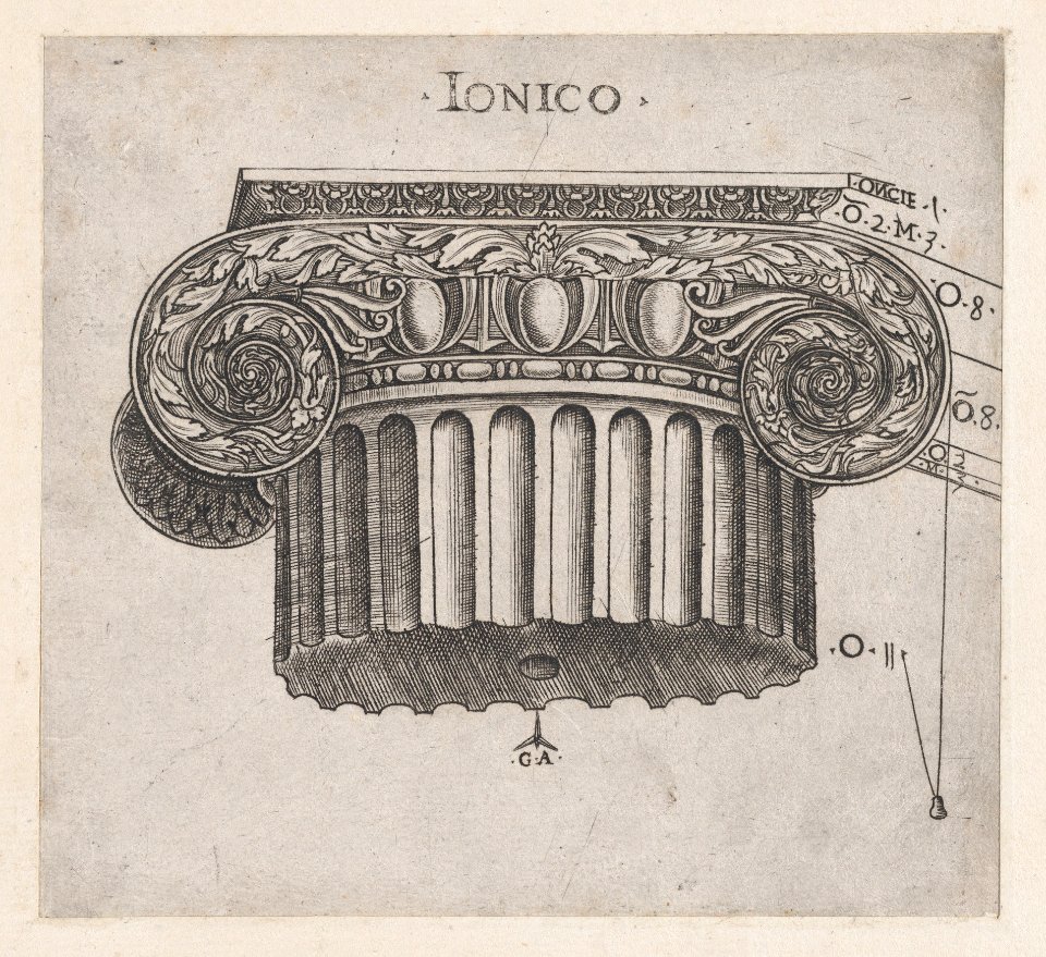 Speculum Romanae Magnificentiae- Ionic capital MET DP870169