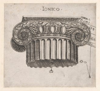 Speculum Romanae Magnificentiae- Ionic capital MET DP870169