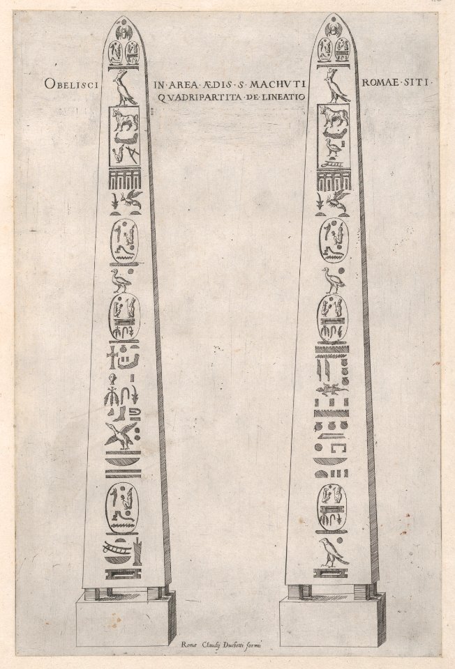 Speculum Romanae Magnificentiae- Egyptian Obelisk MET DP870554