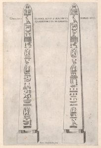 Speculum Romanae Magnificentiae- Egyptian Obelisk MET DP870554