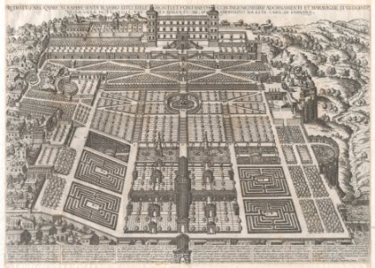 Speculum Romanae Magnificentiae- Tivoli Palace and Gardens MET DP870779