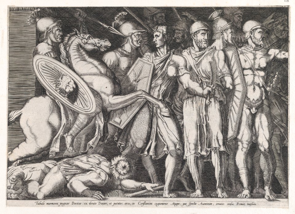 Speculum Romanae Magnificentiae- Trajan Fighting the Dacians MET DP870249