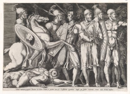 Speculum Romanae Magnificentiae- Trajan Fighting the Dacians MET DP870249