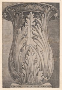 Speculum Romanae Magnificentiae- Vase Encircled by Acanthus Leaves MET DP870071