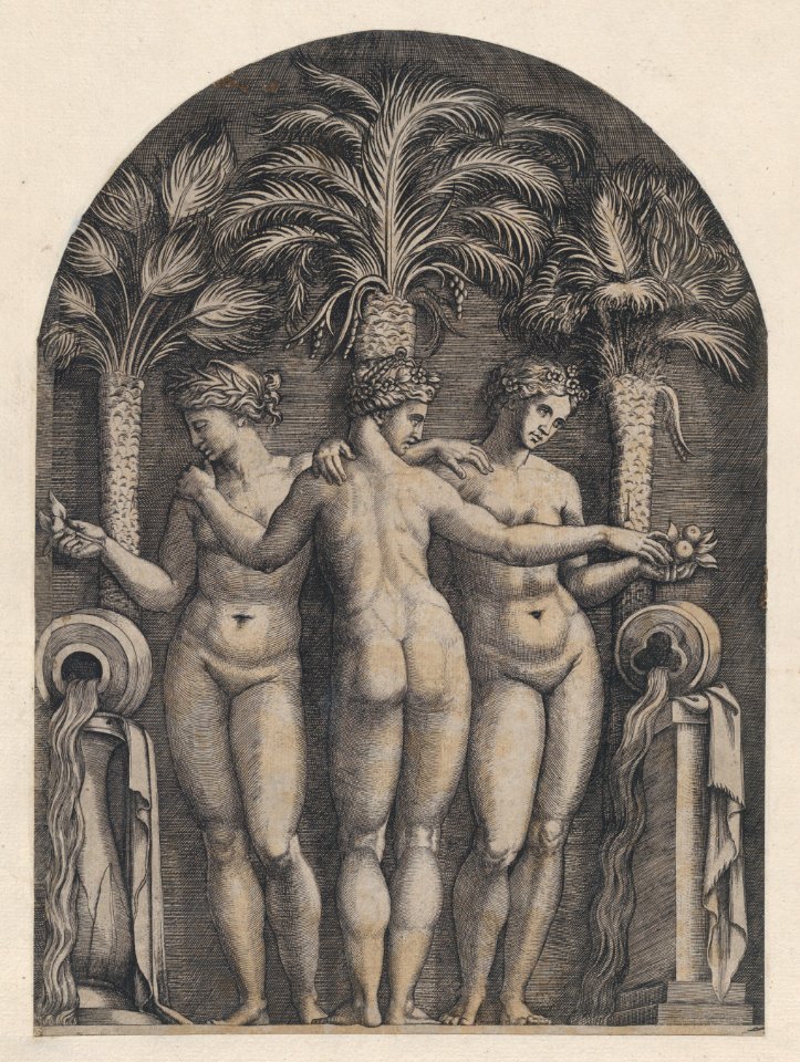 Speculum Romanae Magnificentiae- The Three Graces MET DP870221