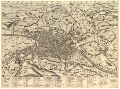 Speculum Romanae Magnificentiae- View of Modern Rome from the West MET DP827588