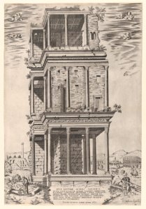 Speculum Romanae Magnificentiae- The Septizodium MET DP870380