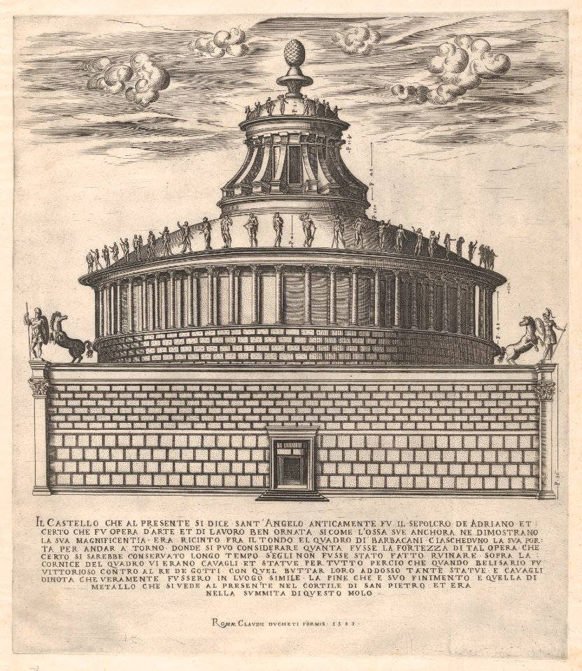 Speculum Romanae Magnificentiae- The Sepulchre of Hadrian MET DP870369