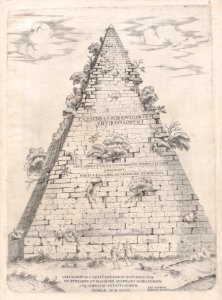 Speculum Romanae Magnificentiae- Pyramid of Caius Cestius MET DP870261