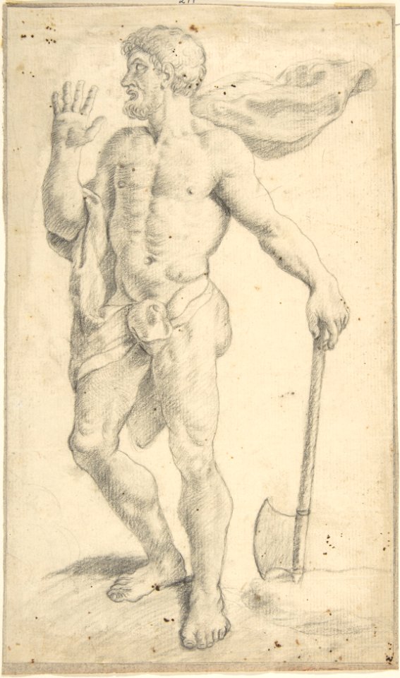 Standing Male Nude Figure MET DP800515