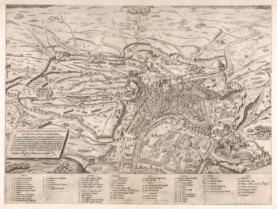 Speculum Romanae Magnificentiae- View of Rome from the North MET DP856843
