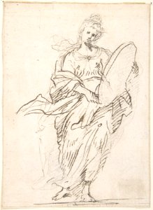 Standing Female Figure with Large Oval MET DP800405
