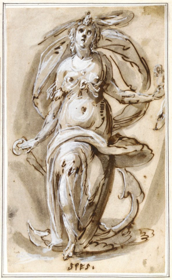 Standing Female Figure with an Anchor ("Spes") MET DR299