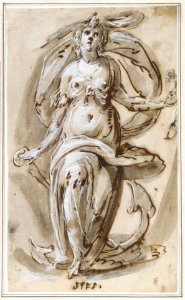 Standing Female Figure with an Anchor ("Spes") MET DR299
