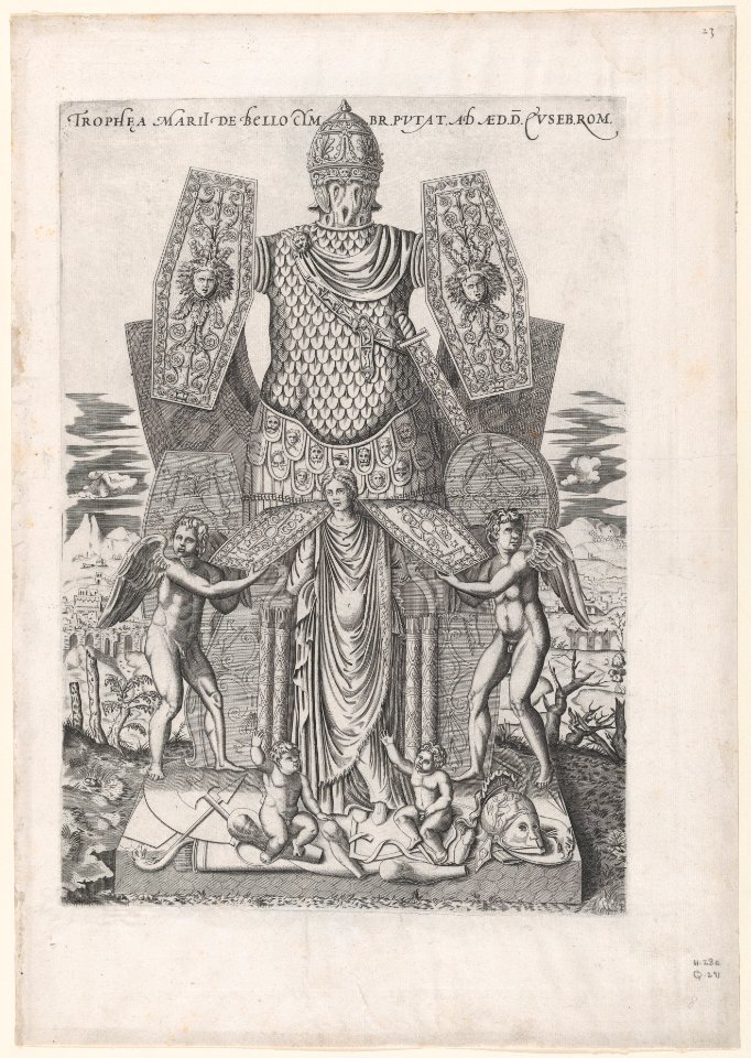 Speculum Romanae Magnificentiae- Trophies of Marius MET DP870344