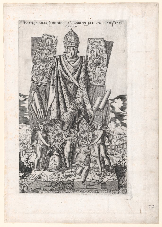 Speculum Romanae Magnificentiae- Trophies of Marius MET DP870358