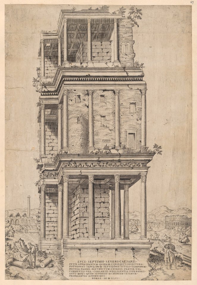 Speculum Romanae Magnificentiae- The Septizodium MET DP870381