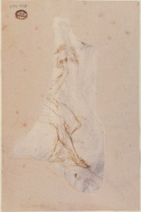 Standing Male Figure with Right Arm Extended (recto); Seated Male Figure (verso) MET 1970.101.3 VERSO
