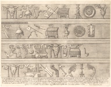 Speculum Romanae Magnificentiae- Sacrificial Instruments Based on Ancient Relief Sculpture MET DP163359