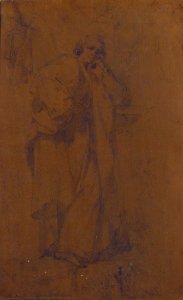 Standing Draped Male Figure, His Left Arm Resting on a Pedestal MET 87.12.123