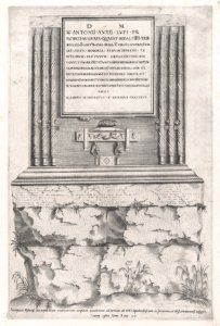 Speculum Romanae Magnificentiae- Sepulchre of Lupus MET DP870259