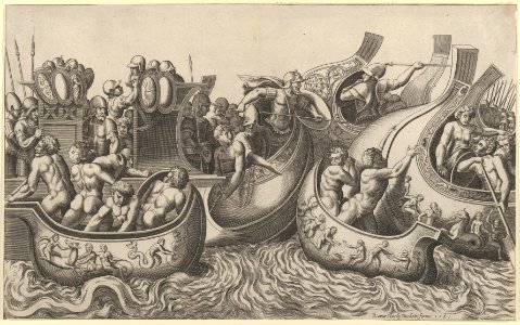 Speculum Romanae Magnificentiae- Naval Battle MET DP837615