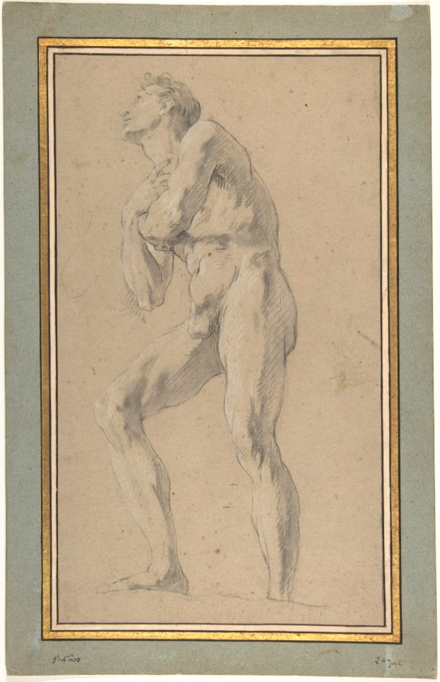 Standing Male Nude Seen from Below MET DP807362