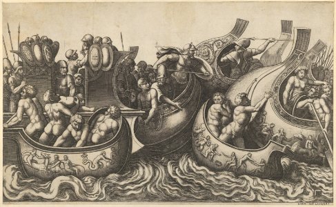 Speculum Romanae Magnificentiae- Naval Battle MET DP837617