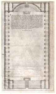 Speculum Romanae Magnificentiae- Plan of the Vatican Teatro, in which the Vatican Tournament was Held MET DP870785