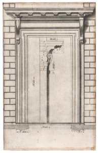 Speculum Romanae Magnificentiae- Plan of a doorway MET DP870084