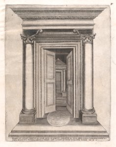 Speculum Romanae Magnificentiae- Portico of the Temple of Romulus MET DP870267