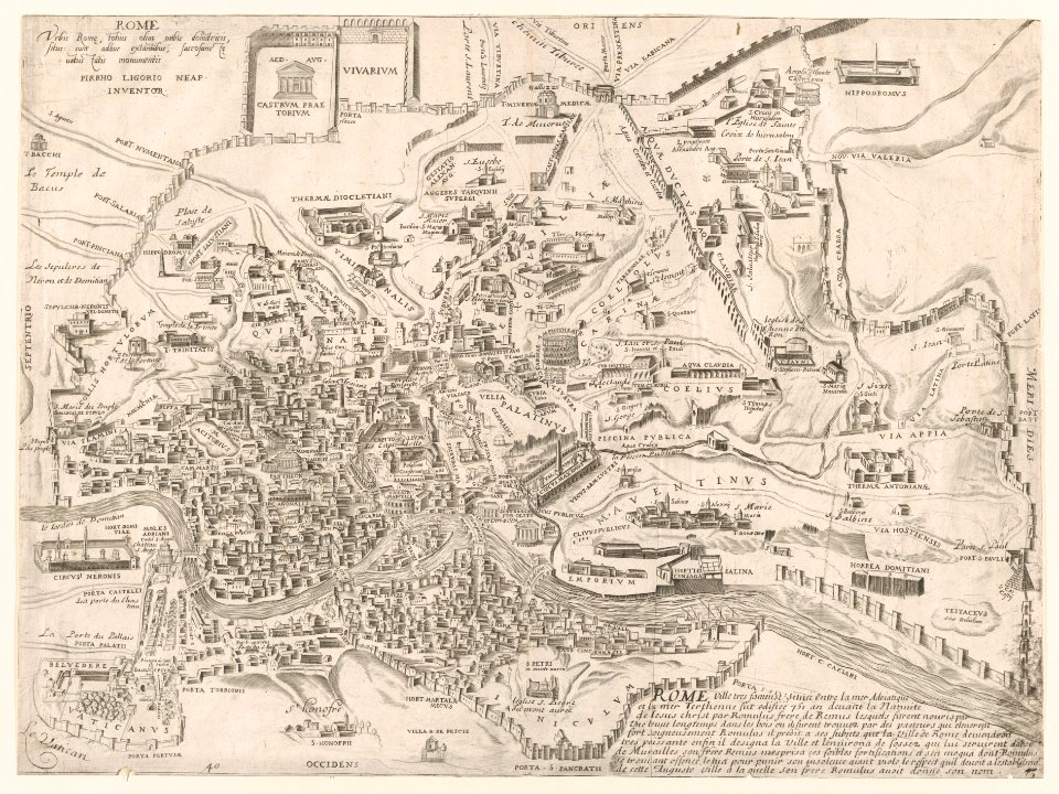 Speculum Romanae Magnificentiae- Plan of Ancient Rome MET DP870386