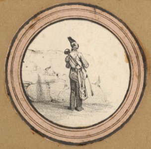 Standing man, viewed from the back MET DP841213