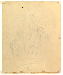 Study for a Bookplate with St. George Rescuing a Maiden from a Dragon MET DP819622