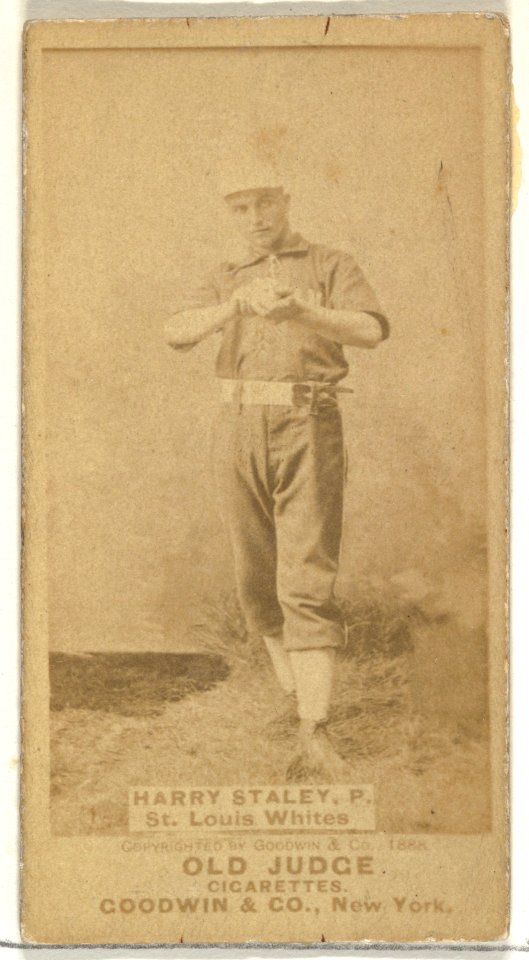 Staley, Pitcher, St. Louis Whites, from the Old Judge series (N172) for Old Judge Cigarettes MET DP846142