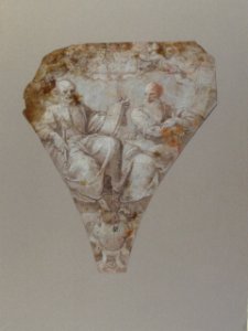 Study for a Pendentive- Figures of Saint Peter and Saint Paul MET 17.236.2