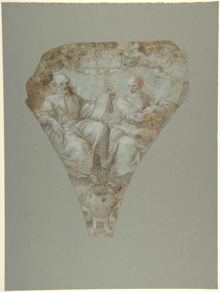 Study for a Pendentive- Figures of Saint Peter and Saint Paul MET DP809196