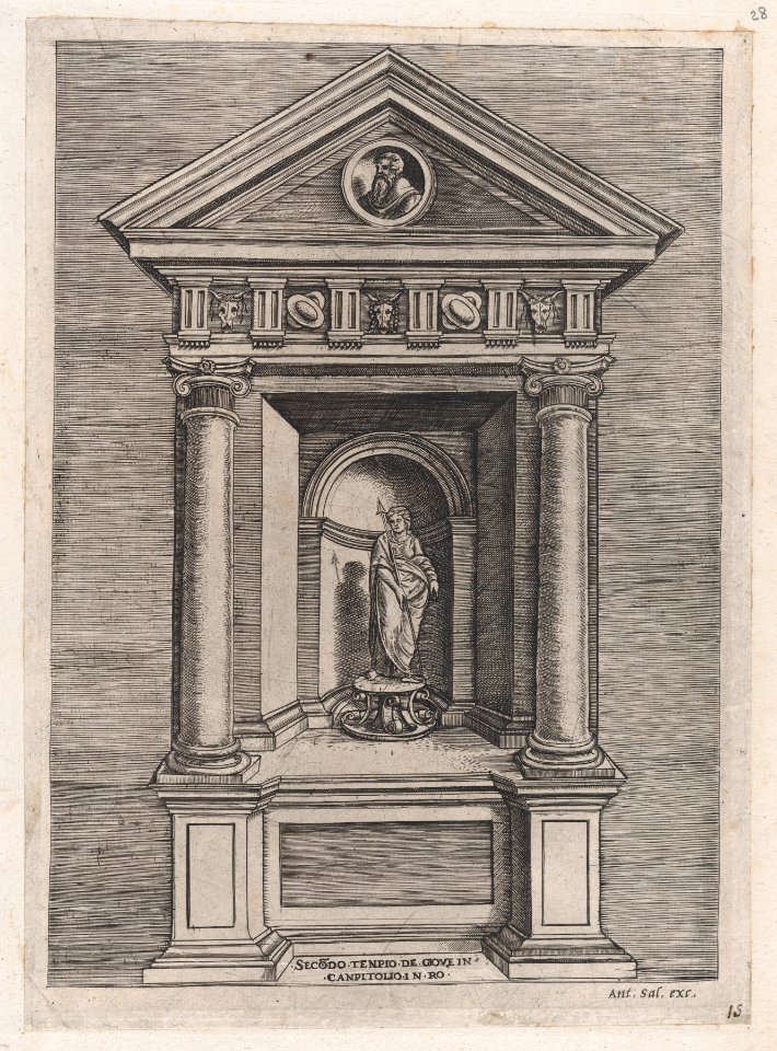 Speculum Romanae Magnificentiae- Temple-Altar of Jove, as a Youth MET DP870078