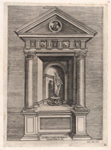 Speculum Romanae Magnificentiae- Temple-Altar of Jove, as a Youth MET DP870078