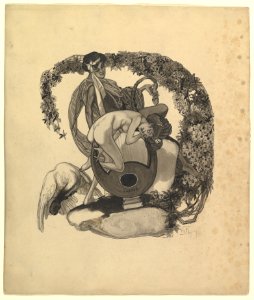 Study for a Book Plate- Leda and the Swan MET DP819615