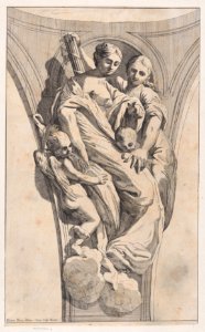 Study for a pendentive depicting Justice and Charity Met DP888797